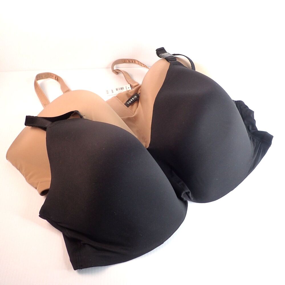Torrid Curve Everyday Wire Free Lightly Lined Bra Lot of 2 48DDD NEW w/Tags